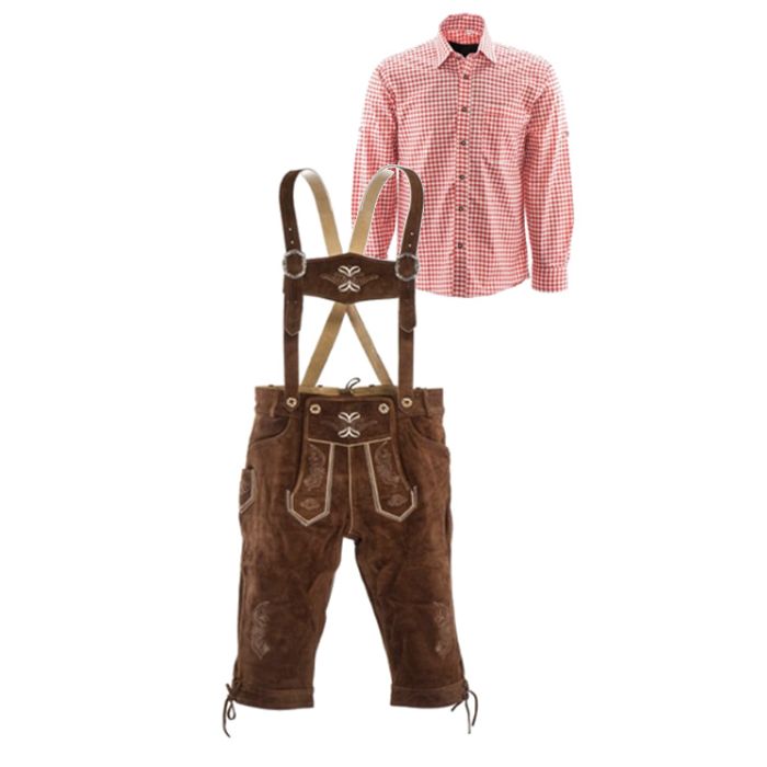 Lederhosen-set-Fabian-en-rood
